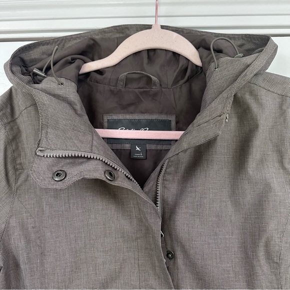 Eddie Bauer Weather Edge Rain Jacket Women's Hooded - Brown - Picture 3 of 11